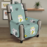 Cute hamster cheese pattern Chair Cover Protector
