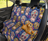 Sugar Skull Flower Pattern Dog Car Seat Covers