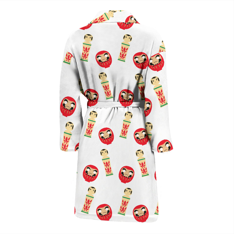 Daruma Japanese Wooden Doll Men'S Bathrobe