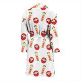 Daruma Japanese Wooden Doll Men'S Bathrobe
