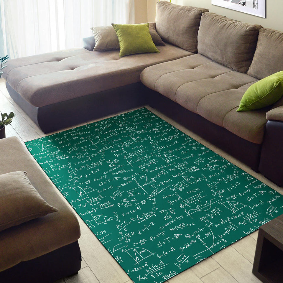 Math Pattern Print Design 01 Area Rug