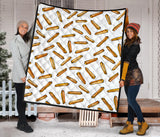 French Fries Potato Pattern Premium Quilt