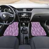Lavender Flowers Purple Pattern Front Car Mats