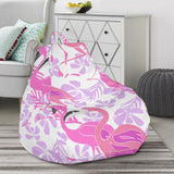 Pink Flamingo Flower Pattern Bean Bag Cover