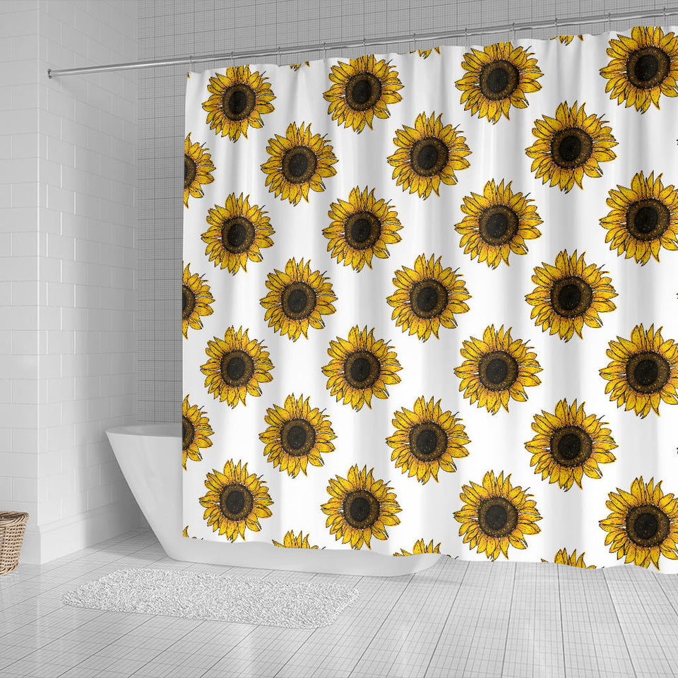 Sunflowers Design Pattern Shower Curtain Fulfilled In US