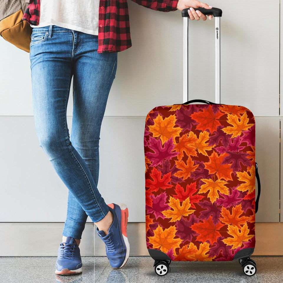 Autumn Maple Leaf Pattern Cabin Suitcases Luggages