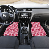 Rose Pattern Print Design 02 Front Car Mats