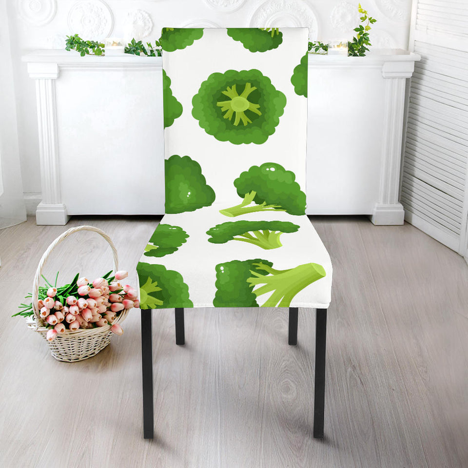 Cute Broccoli Pattern Dining Chair Slipcover