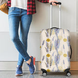 Lavender Modern Pattern Blackground Cabin Suitcases Luggages