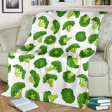 Cute Broccoli Pattern Premium Blanket