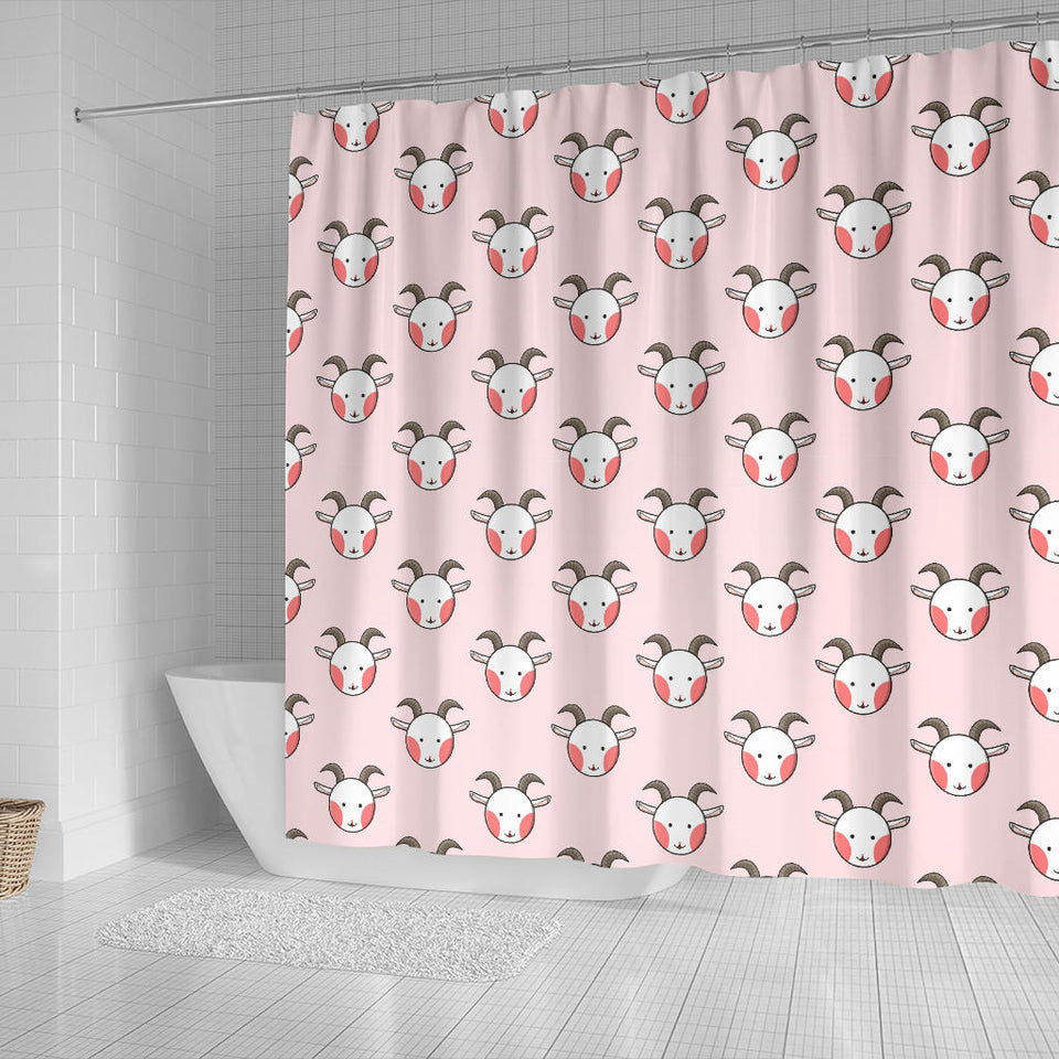 Cute Goat Pattern Shower Curtain Fulfilled In US