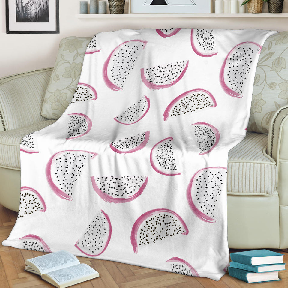 Dragon Fruit Pattern Premium Blanket