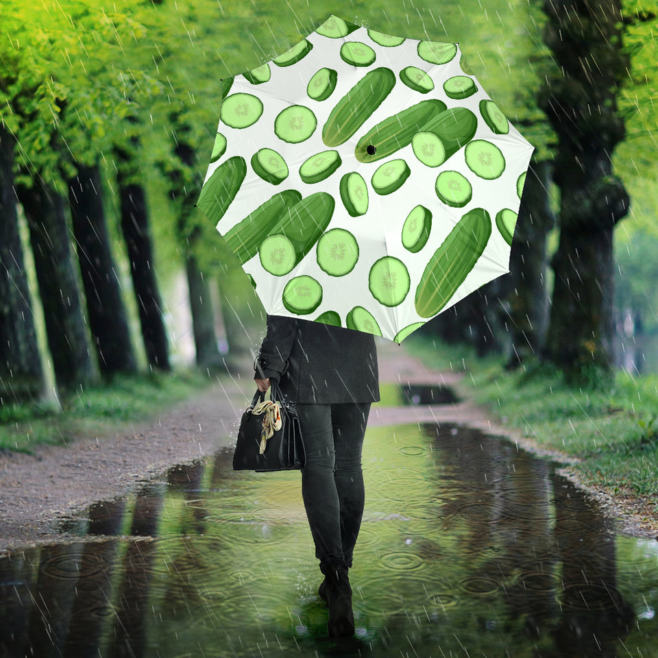 Cucumber Whole Slices Pattern Umbrella
