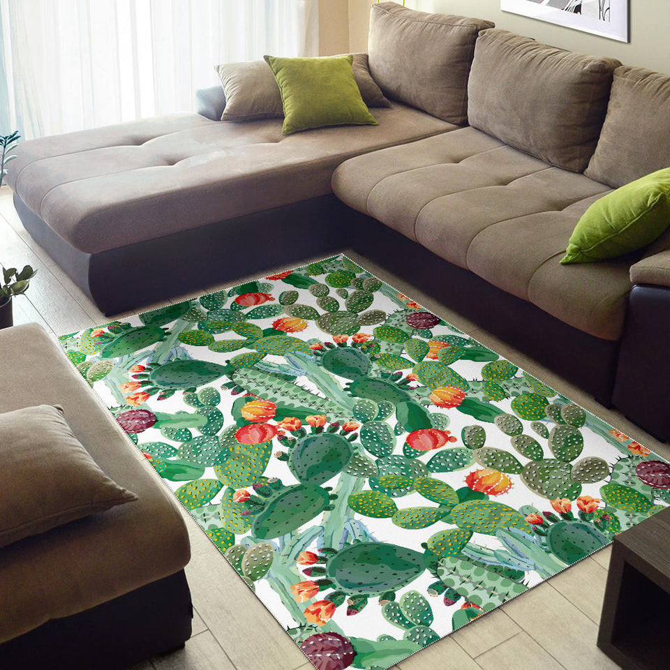 Cactus Design Pattern  Area Rug