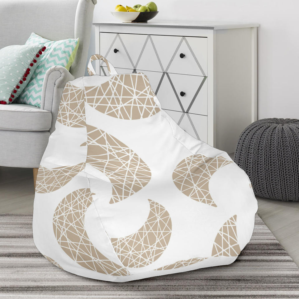 Cool Gold Moon Abstract Pattern Bean Bag Cover