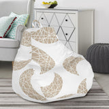 Cool Gold Moon Abstract Pattern Bean Bag Cover