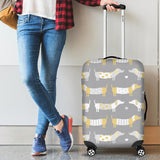 Cute Dachshund Dog Pattern Cabin Suitcases Luggages