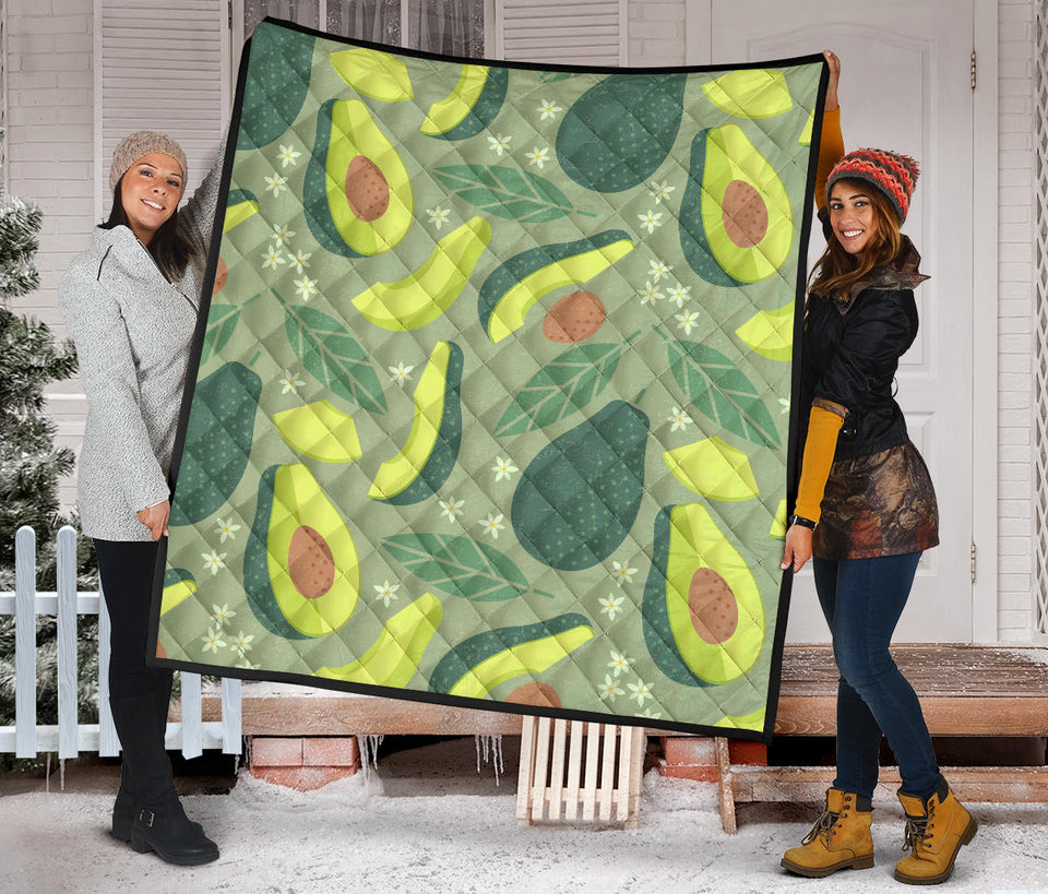 Avocado Pattern Premium Quilt