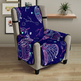 Cute owls pattern boho style ornament Chair Cover Protector