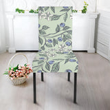 Hand Drawn Blueberry Pattern Dining Chair Slipcover