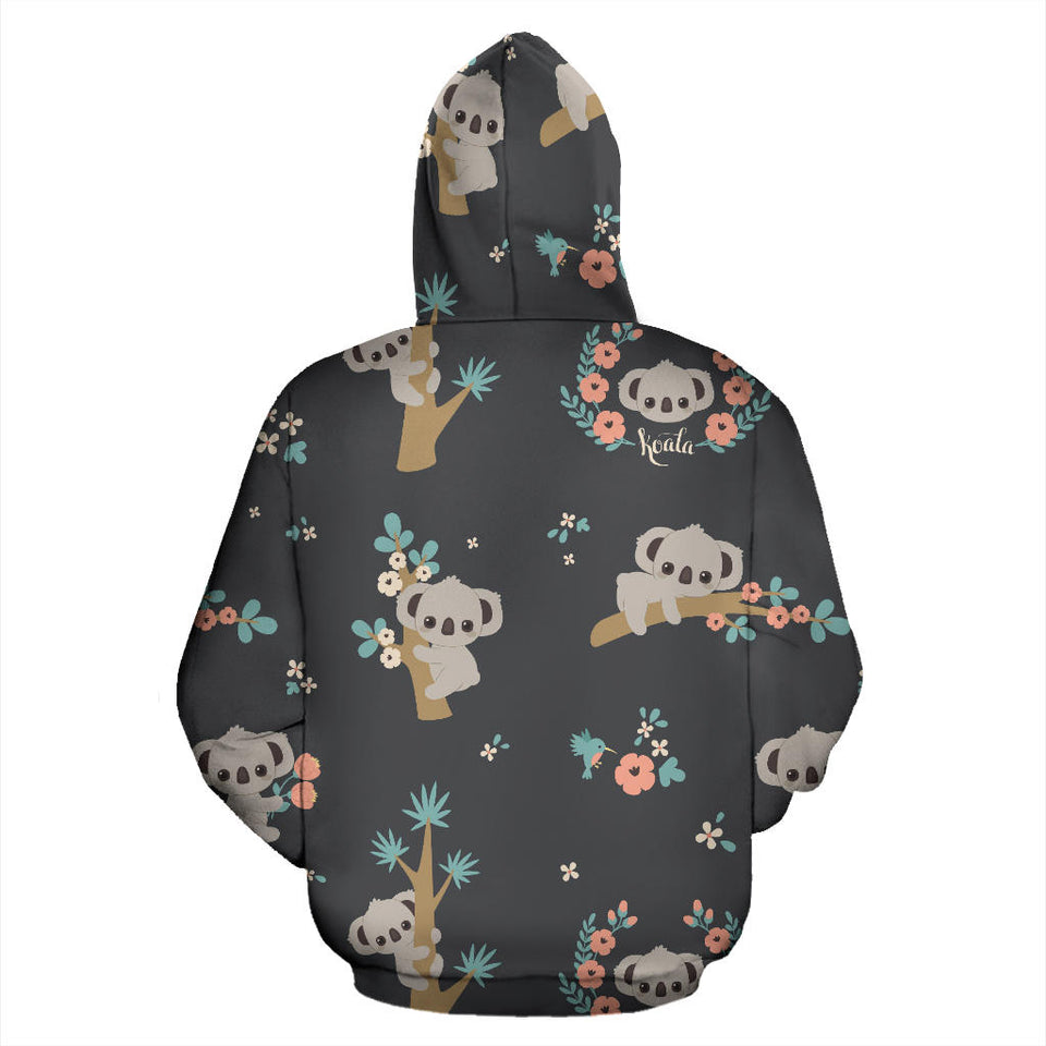 Cute Koala Pattern Men Women Pullover Hoodie