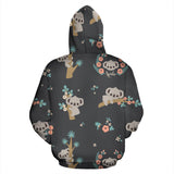 Cute Koala Pattern Men Women Pullover Hoodie
