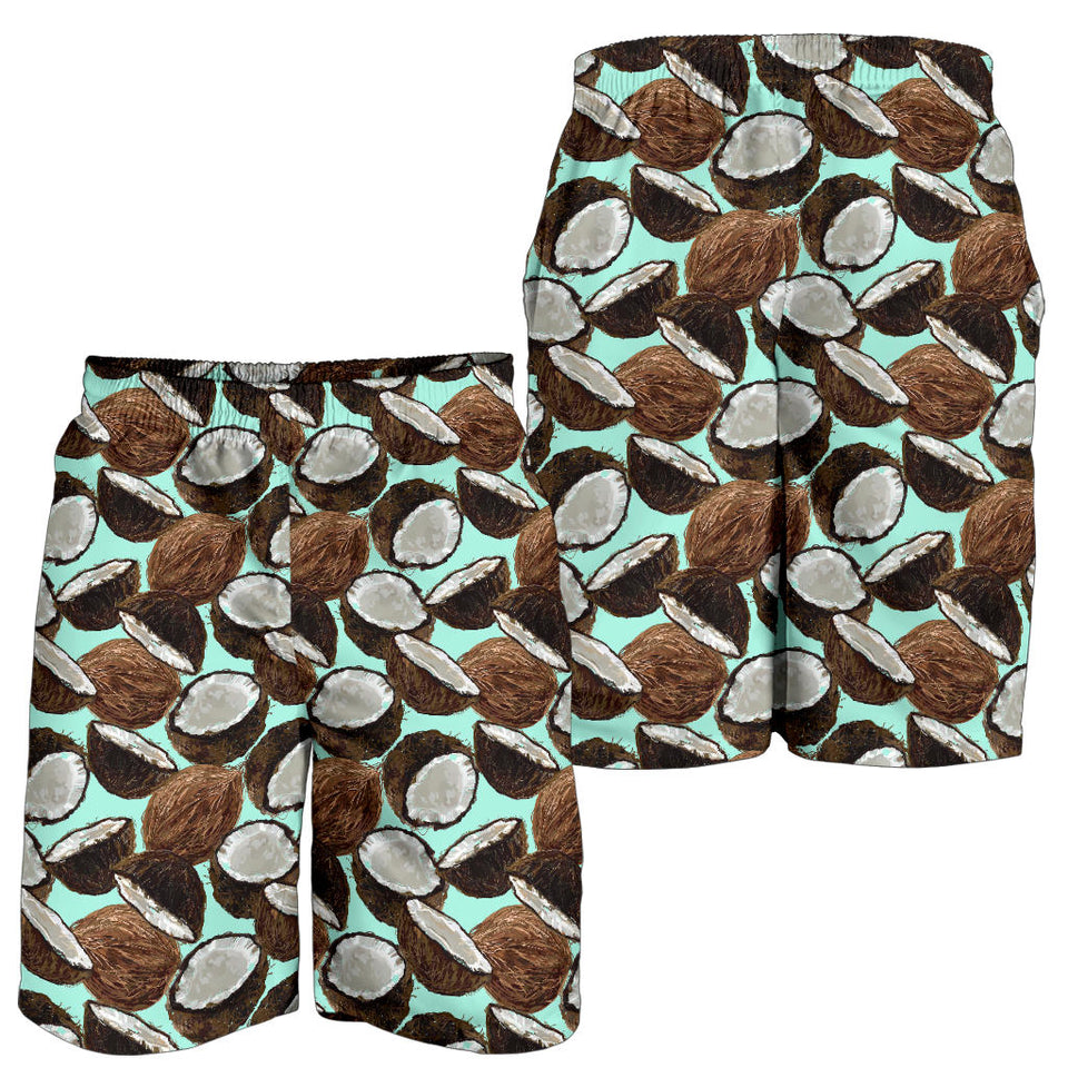 Coconut Pattern Print Design 03 Men Shorts