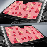Cake Cherry Pattern Car Sun Shade
