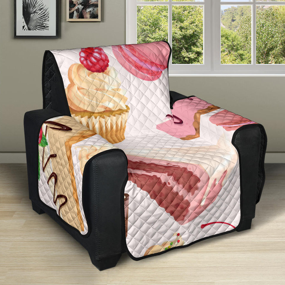 Cake cupcake sweets pattern Recliner Cover Protector
