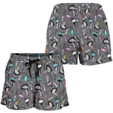 Ostrich Pattern Print Design 01 Women Shorts