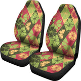 Cool Geometric Lime Pattern Universal Fit Car Seat Covers