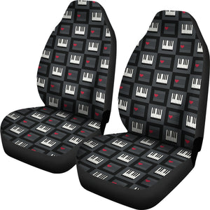 Piano Pattern Print Design 05 Universal Fit Car Seat Covers