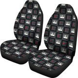 Piano Pattern Print Design 05 Universal Fit Car Seat Covers
