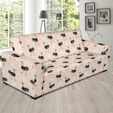 Ostrich Pattern Print Design 05 Sofa Slipcover