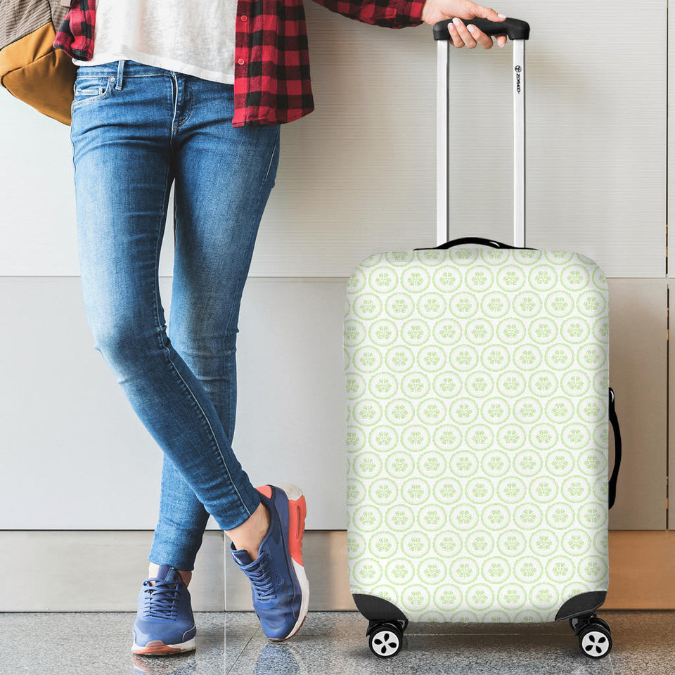 Cucumber Pattern Background Luggage Covers