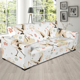 Beautiful Japanese Cranes Pattern Sofa Slipcover