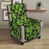 Green hop pattern Chair Cover Protector