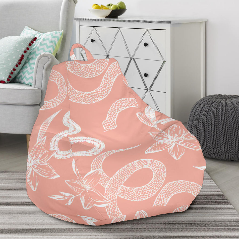 Snake Lilies Flower Pattern Bean Bag Cover