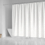 Arabic White Pattern Shower Curtain Fulfilled In US