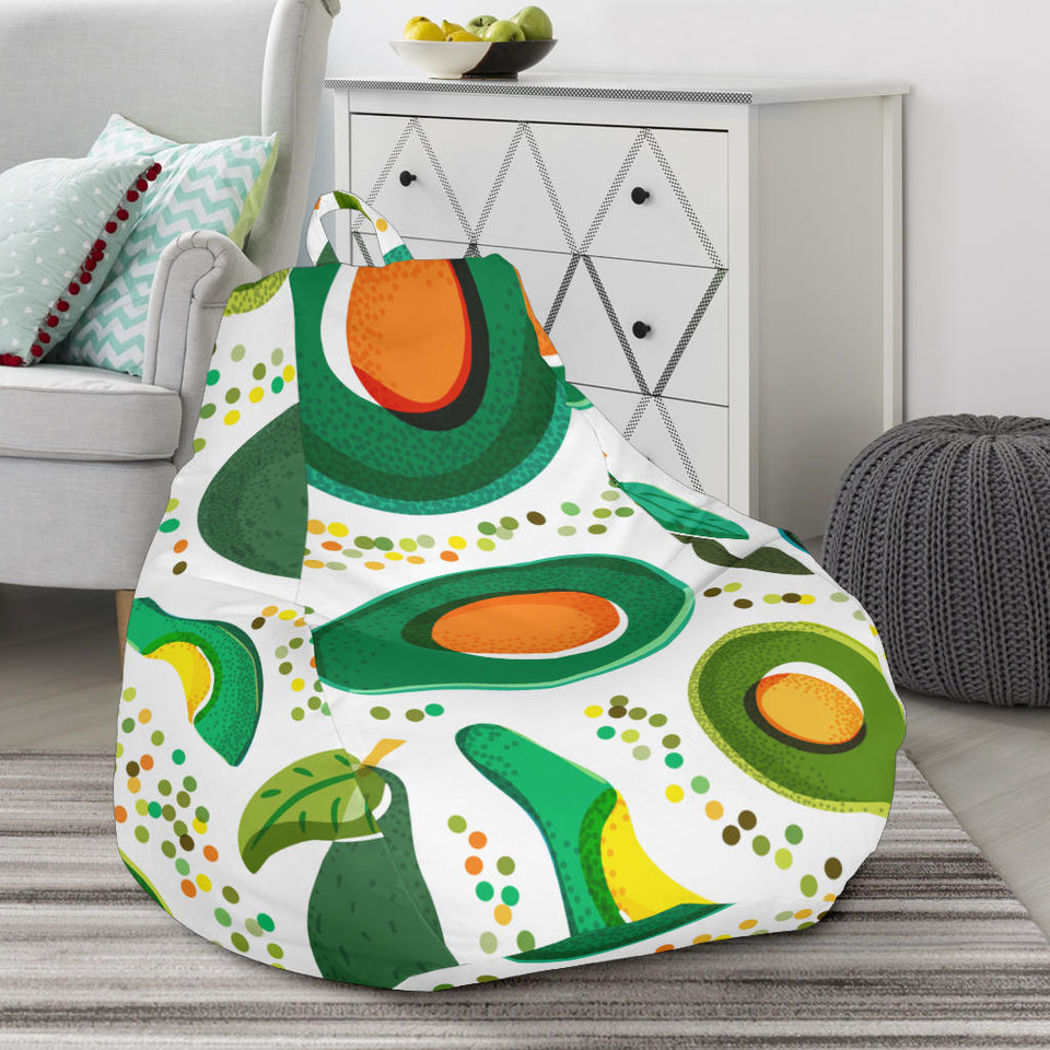 Avocado Design Pattern Bean Bag Cover