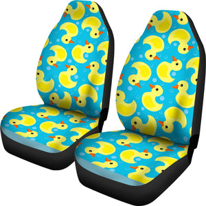 Duck Toy Pattern Print Design 04 Universal Fit Car Seat Covers