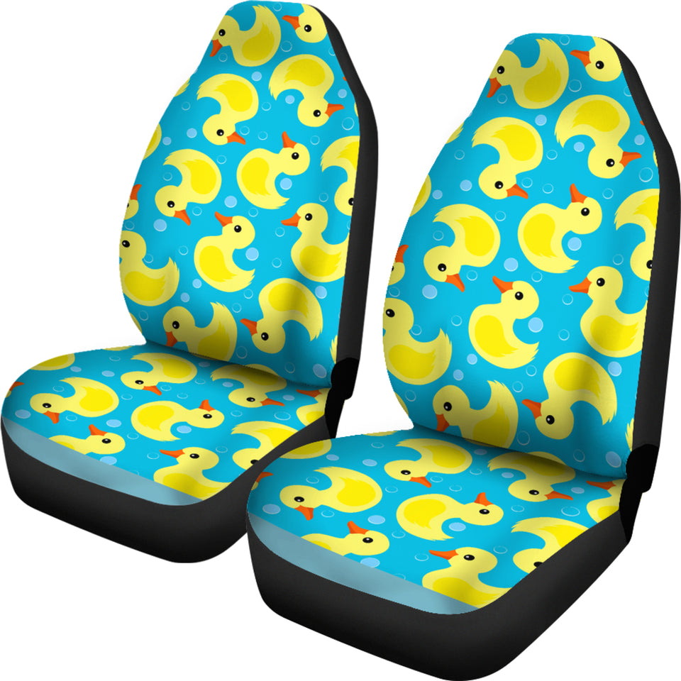 Duck Toy Pattern Print Design 04 Universal Fit Car Seat Covers