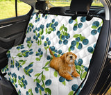 Blueberry White Background Dog Car Seat Covers