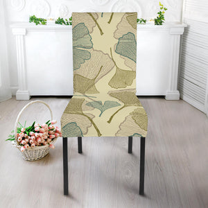 Ginkgo Leaves Design Pattern Dining Chair Slipcover