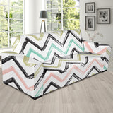 Zigzag  Chevron Paint Pattern Sofa Slipcover