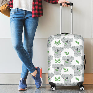 Hand Drawn Koala Leaves Pattern Luggage Covers