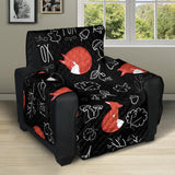 fox sleeping fox pattern Recliner Cover Protector