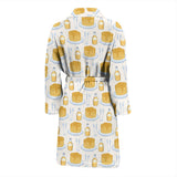 Pancake Pattern Print Design 05 Men's Bathrobe