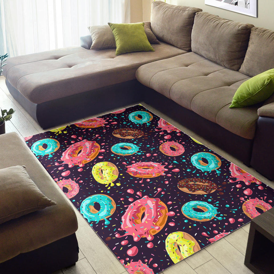 Colorful Donut Glaze Pattern Area Rug