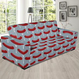 Sausage Pattern Print Design 02  Sofa Slipcover
